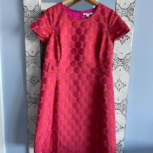Boden A line  Red and Pink Dress